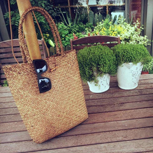 Fashion Designer Wicker Rattan Shoulder Bag